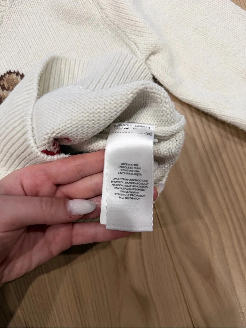 Polo Ralph Lauren WHITE Knit Sweater “Polo Bear Cotton Sweater” - Picture 6 of 8